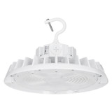 200W LED UFO High Bay Fixture 120-347V 0-10V Dimmable Selectable Color Temperature White Finish Replacement