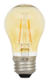 LED 4.5W A15 Vintage Filament Bulb Dimmable 2200K Warm Amber 2-Pack Replacement