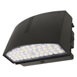 80W LED CO Wall Pack 120-277V 0-10V Dimmable Sel CCT Type IV Dist Bronze Finish w Photocell Replacement
