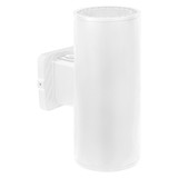 LED Cylinder Post Light 30W 120-277V Dimmable Sel CCT 6IN White Painted with Photocell Replacement