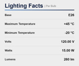 15W A19 LED Gro-Lux Plant Growth Lamp Medium E26 Base