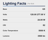 LED 24W 48IN T5 High Output Linear Tube Dimmable 5000K Daylight Ballast Free Generation 2