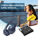 Wireless Headset Battery 0.5Ah 3.8V Black 1.9Wh Li-Polymer