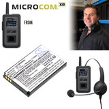 Pliant MICROCOM XR900 ALL-IN-ONE HEADSET BATTERY