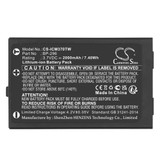 Two-Way Radio Battery 2Ah 3.7V Black 7.4Wh Li-ion