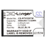 AMPS: 0.95 - VOLTS: 3.7