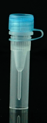 0.5 mL Microcentrifuge Tubes Self Standing Natural Color External Thread Hinged Cap Sealing Ring Replacement