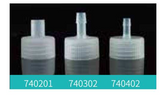 Adaptor Cap Wide Mouth to 0.375 in ID 9.5 mm Hose for BioFactories PP Individually Wrapped