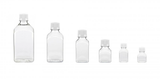 250mL PETG Square Media Bottles Sterile Tray-Packed 30 pk 60 cs