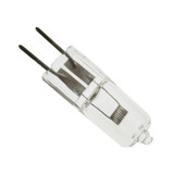 AMPS: 100 - BASE: G6.35   GY6.35  GZ6.35 2-PIN - BULBFINISH: CLEAR - BULBSHAPE: T4 - COLORTEMP: 3400 - LIFE: 50 - LUMENS: 5000 - MOLIN: 1.63 - VOLTS: 15 - WATTS: 150