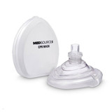 Emergency CPR Pocket Mask with White Hard Shell Case No O2 Port Case of 100 Replacement