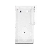Vertical Two-Bin Small Clear Kimwipe Dispenser Magnet Mount
