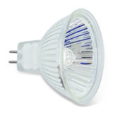 AMPS: 4.824 - BASE: GY5.3  2-FLAT PINS - BULBFINISH: CLEAR - BULBSHAPE: MR16 - COLORTEMP: 3200 - LIFE: 50 - MOLIN: 1.75 - VOLTS: 82 - WATTS: 410