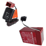Power Wheels 00801-0712 - 6V Red Battery & Charger Kit Replacement
