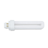 BASE: G24Q-2    4-PIN - BULBFINISH: WHITE - BULBSHAPE: T4 - COLORTEMP: 3000 - CRI: 82 - LIFE: 10000 - LUMENS: 1250 - MOLIN: 5.80 - WATTS: 18