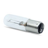 AMPS: 2.500 - BASE: BA15D  DOUBLE CONTACT BAYONET 15MM DIAMETER - BULBFINISH: CLEAR - BULBSHAPE: T6 - LIFE: 1000 - MOLIN: 2.13 - VOLTS: 6 - WATTS: 15
