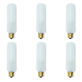 15 WATT T6 INCANDESCENT FROST 2500 AVERAGE RATED HOURS 90 LUMENS CANDELABRA BASE 120 VOLTS 2CARD Replacement