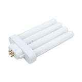 BASE: GX10Q-4  4 PIN BASE IN A SQUARE - COLORTEMP: 6500 - LIFE: 10000 - MOLIN: 5.75 - WATTS: 27