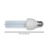 AMPS: 0.125 - BASE: E26 MEDIUM SCREW, 1-INCH DIAMETER  (E27) - BULBFINISH: 254 NM - LIFE: 9000 - MOLIN: 7.25 - VOLTS: 120 - WATTS: 15