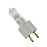 AMPS: 90 - BASE: GW9.5  9.5MM CENTER TO CENTER  PINS SAME SIZE - BULBFINISH: CLEAR - BULBSHAPE: T4 - LIFE: 1200 - MOLIN: 2 - VOLTS: 20 - WATTS: 180