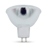 AMPS: 8.333 - BASE: GZ6.35   2-PIN - BULBFINISH: CLEAR - BULBSHAPE: MR16 - COLORTEMP: 3400 - LIFE: 50 - MOLIN: 1.65 - VOLTS: 12 - WATTS: 100