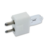 AMPS: 6.600 - BASE: GY9.5 / GZ9.5  2-PIN PREFOCUS - BULBFINISH: CLEAR - BULBSHAPE: T3.5 - COLORTEMP: 2950 - LIFE: 1000 - LUMENS: 750 - VOLTS: 6.82 - WATTS: 45