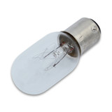 AMPS: 0.125 - BASE: BA15D  DOUBLE CONTACT BAYONET 15MM DIAMETER - BULBFINISH: CLEAR - BULBSHAPE: T7 - LIFE: 1500 - LUMENS: 108 - MOLIN: 2.25 - VOLTS: 120 - WATTS: 15