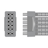 Replacement: 6 lead, Multi-Link, Grabber, 0.9m , AHA, Limb+Chest lead, Individual, Reusable