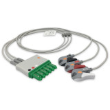 IN-0001086 Replacement: 3 lead, Molded Din-Style, Grabber, 0.9m , AHA, Reusable Replacement