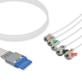 Replacement: 5 lead, IntelliVue, Grabber, 0.9m , AHA, Reusable Replacement