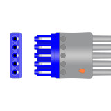 Replacement: 5 lead, IntelliVue, Grabber, 0.9m , AHA, Reusable