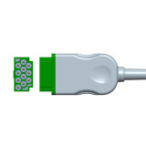 Replacement: 5 lead, Grabber, 2.5m+1.5m, AHA, Reusable