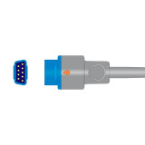 Replacement: Adult, Ear clip, 1.0m, GE-Trusignal, Reusable