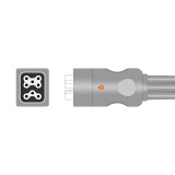 Replacement: 6 lead, Snap, 0.9m , AHA, Reusable