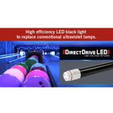 Replacement LED Tube for Interlight 4 Foot T8 - 12.5W, 120-277V, Black Light Blue