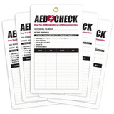 Replacement Medical Supplies for AED Inspection Tag 5-Pack - Pack of 5