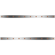 365 SBA YEAR 2019 SS Sleeper Panels WTen .75IN Bulkhead Lights Amber LED Amber Len W70 IN Sleepers