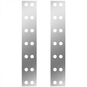 W900B AEROCAB YEAR 2009 15 IN SS Rear Air Cleaner Panels WITH 28 2 IN Light Holes