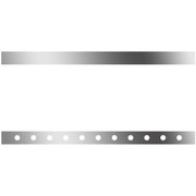 357 YEAR 2006 70 IN STAINLESS DOWNGLOW SLEEPER PANELS WITH 22 .75 IN LIGHT HOLES