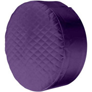 330 YEAR 2007 26 IN Dark Purple Quilted Vinyl Tank End Covers WITH 3.5 IN Sleeve