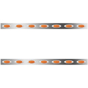 389 YEAR 2008 63-72 IN SS SLEEPER PANELS WITH 14 P1 AMBERAMBER LEDS