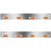 T800 SF YEAR 2014 SS CAB PANELS WITH 8 P1 AMBERAMBER LEDS DUAL STEP LIGHT HOLES