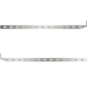 2.5 X 72 Inch Sleeper Panel WITH 13 P3 AmberClear LED Lights For Peterbilt 567 579 Pair