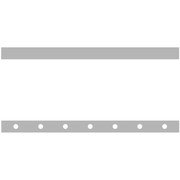 4 Inch Paintable Sleeper Panels WITH 14 THREE FOURTH Inch Round Downglow Light Holes