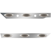 T680 YEAR 2014 SS CAB PANELS W 6 P1 AMBERSMOKED LEDS DUAL BLOCK HEATER PLUG HOLES