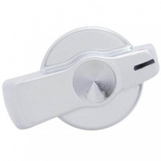 Chrome AC Knob Crystal By Swarovski - Indented For Freightliner