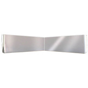 8 To 6 in 304 Stainless Steel Intimidator Contender Bowtie Large Radius Visor W900 Flat Glass