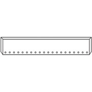 18 in Boxed End Bumper WTwenty 2 in Rnd Cutouts Replacement