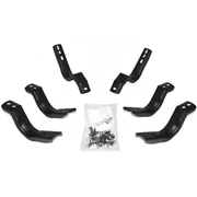 Black Steel Side Step Brackets For Nissan Frontier Crew Cab 2005-Current Replacement