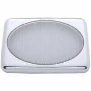 Chrome Rectangular Speaker Snap On Cover For Peterbilt Replacement